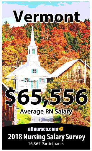 Vermont registered nurse salary