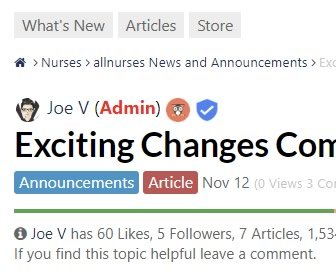 Exciting Changes Coming To allnurses