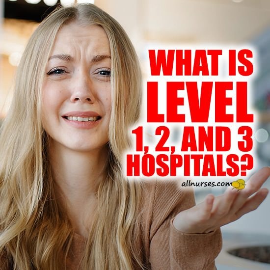 What is the difference between Level 1, Level 2, and Level 3 hospitals?