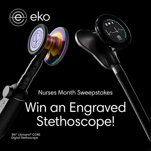 Win 1 of 10 FREE Engraved Eko Stethoscopes of Your Choice!
